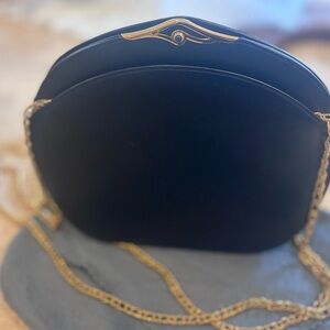 Cartier Sapphire Leather Bag in Navy and Gold with Genuine Sapphire with Dusty